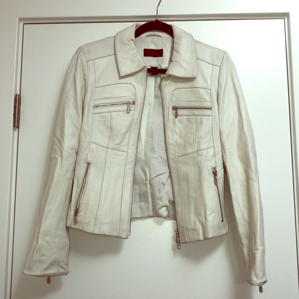 White Leather Jacket